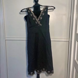 “Ann Taylor” Black and Gold Formal Dress !